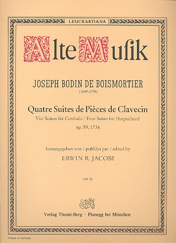 4 Suites de pièces de clavecin op.59