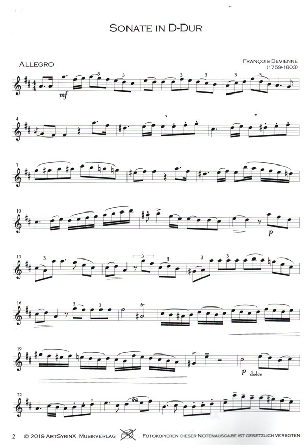 Sonate D-Dur
