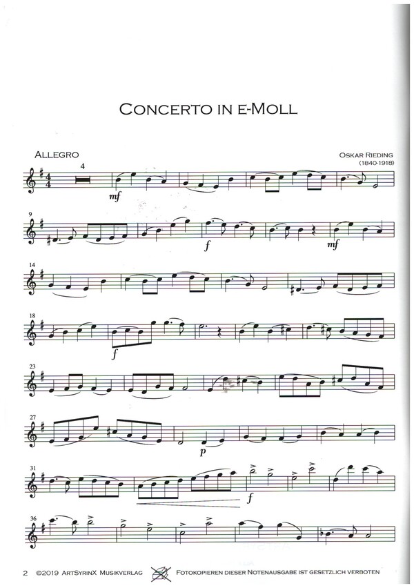 Concerto e-Moll op.35