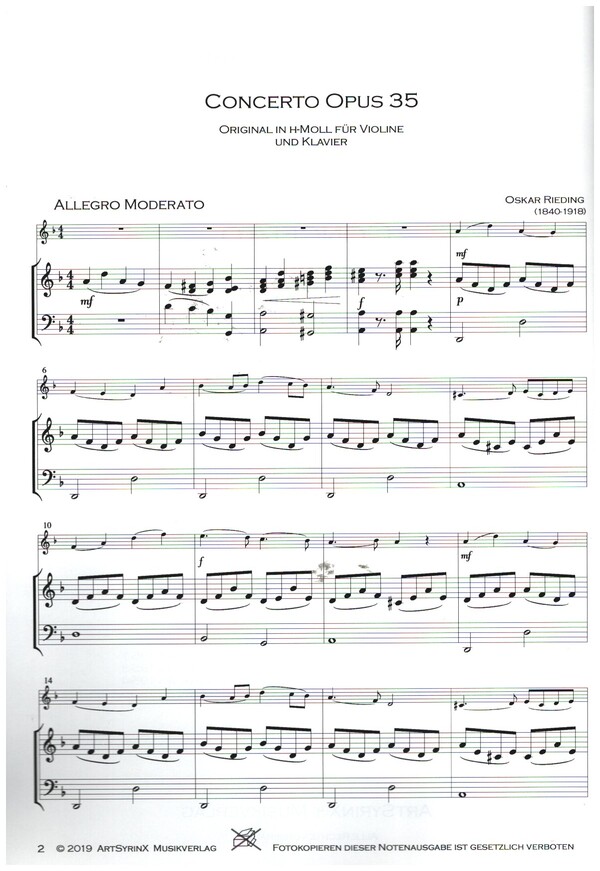 Concerto e-Moll op.35
