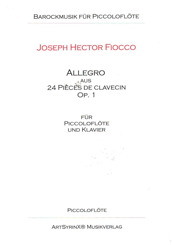 Allegro aus 24 Pièces de Clavecin op.1