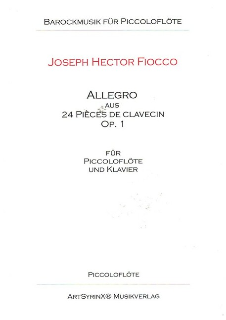 Allegro aus 24 Pièces de Clavecin op.1