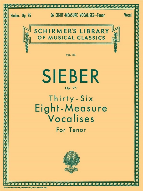 36 eight-measure vocalises op.95