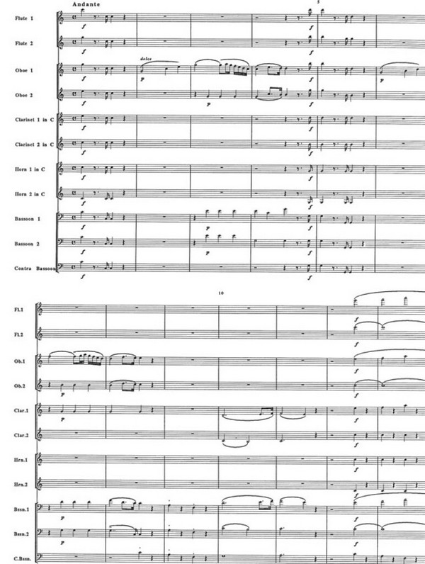 Cosi fan tutte Overtuere für 2 Flöten,