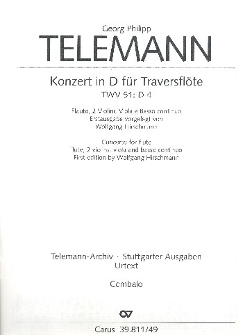 Konzert D-Dur TWV51:D4