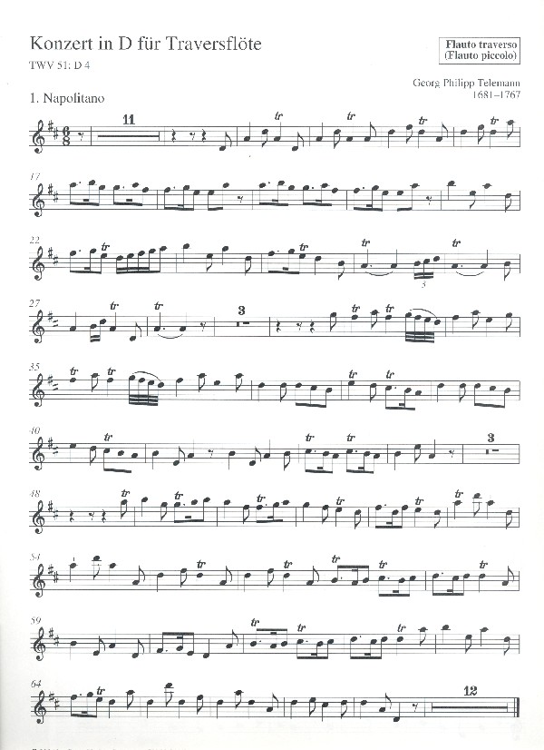 Konzert D-Dur TWV51:D4