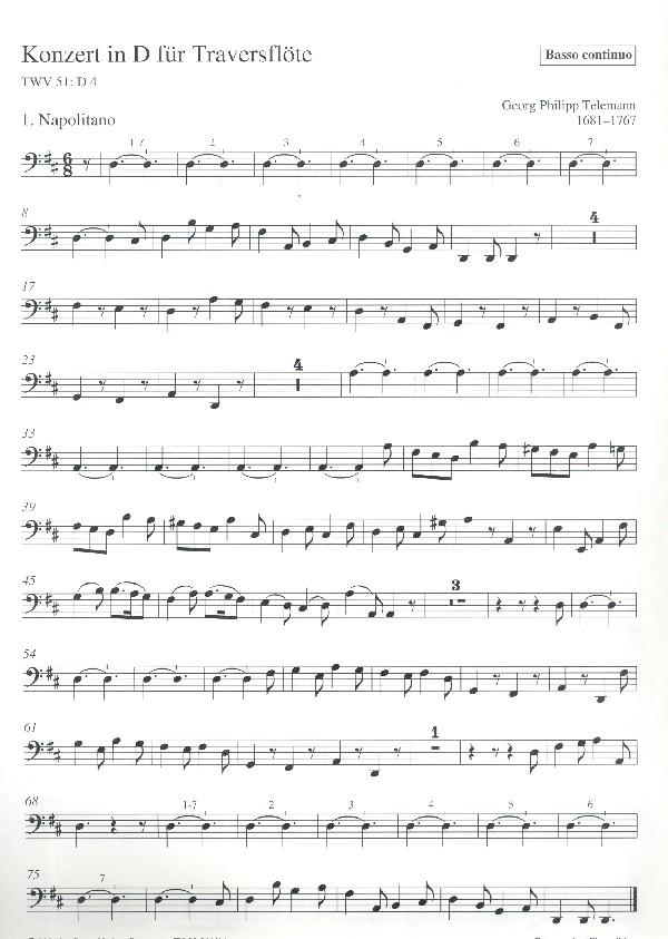 Konzert D-Dur TWV51:D4