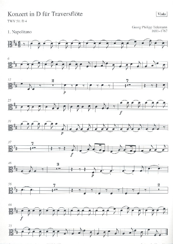 Konzert D-Dur TWV51:D4