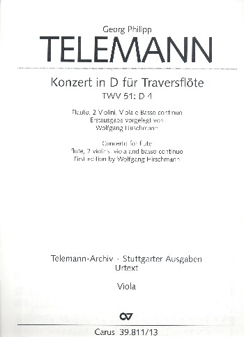 Konzert D-Dur TWV51:D4