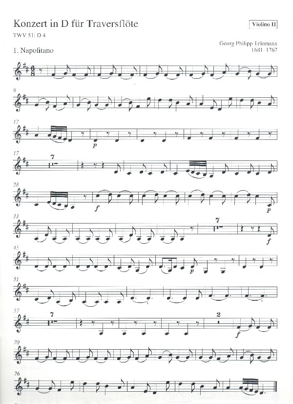 Konzert D-Dur TWV51:D4