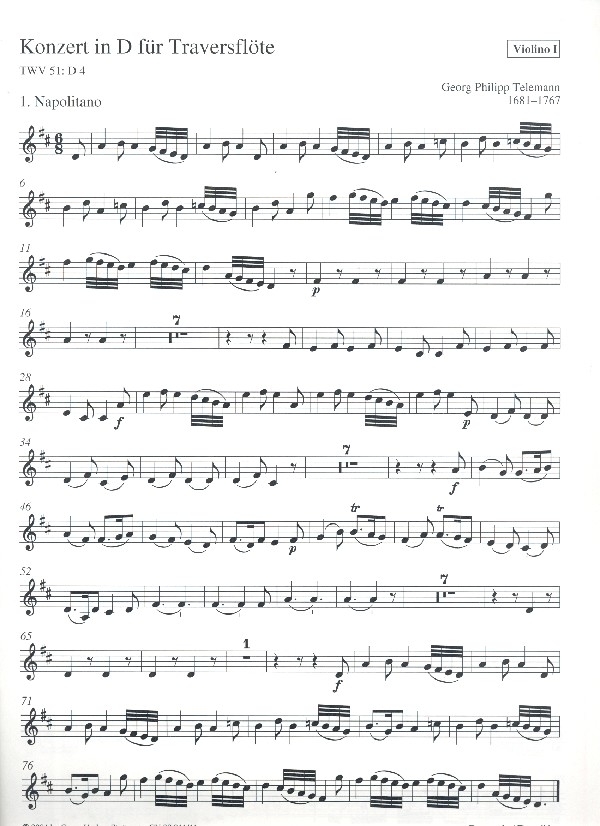 Konzert D-Dur TWV51:D4