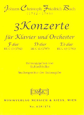 3 Konzerte F-Dur, D-Dur und