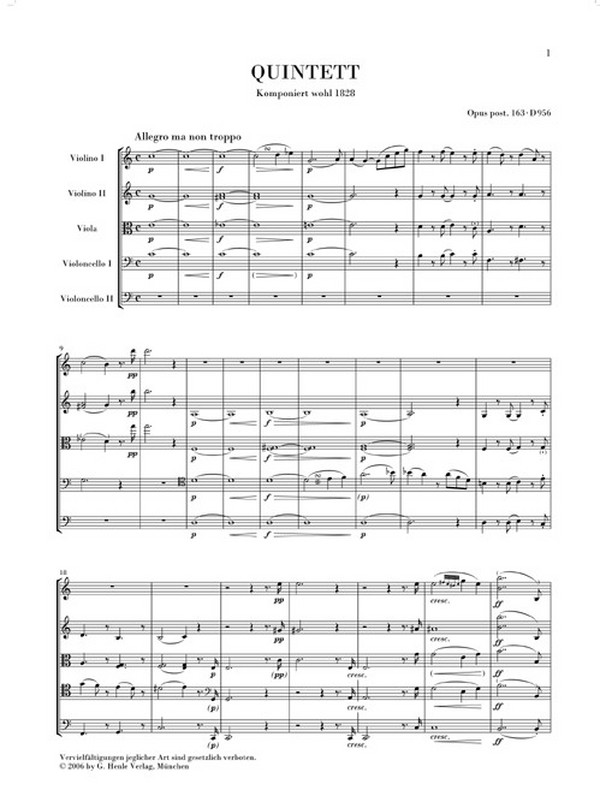 Quintett C-Dur op.post.163 D956