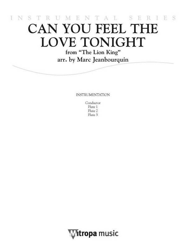 Can you fell the love tonight