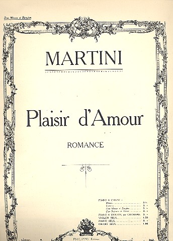 Plaisir d'amour Romance