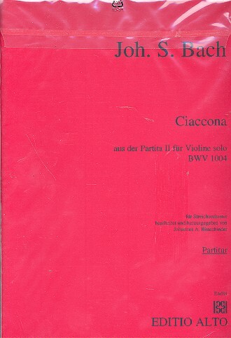 Ciaccona aus der Partita BWV1004 für Violine solo