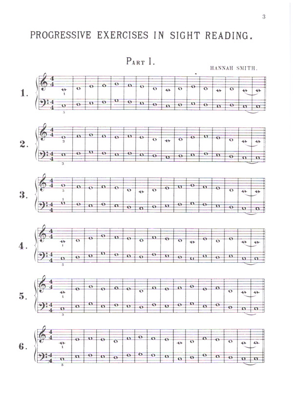Progressive Sight Reading Exercises