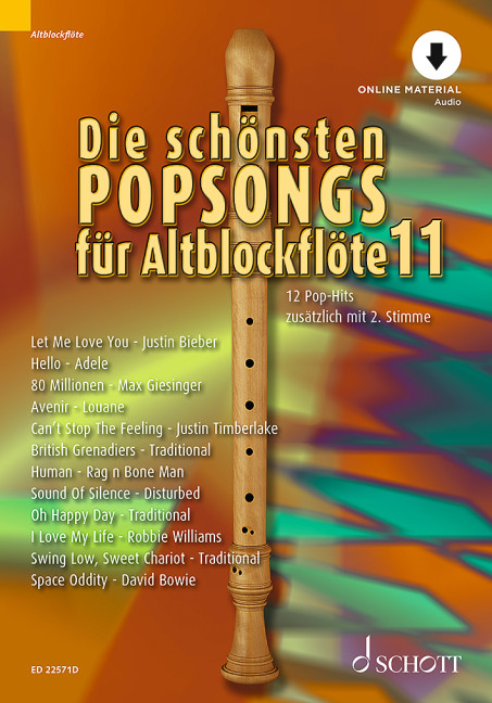 Die schönsten Popsongs Band 11 (+Online Audio)