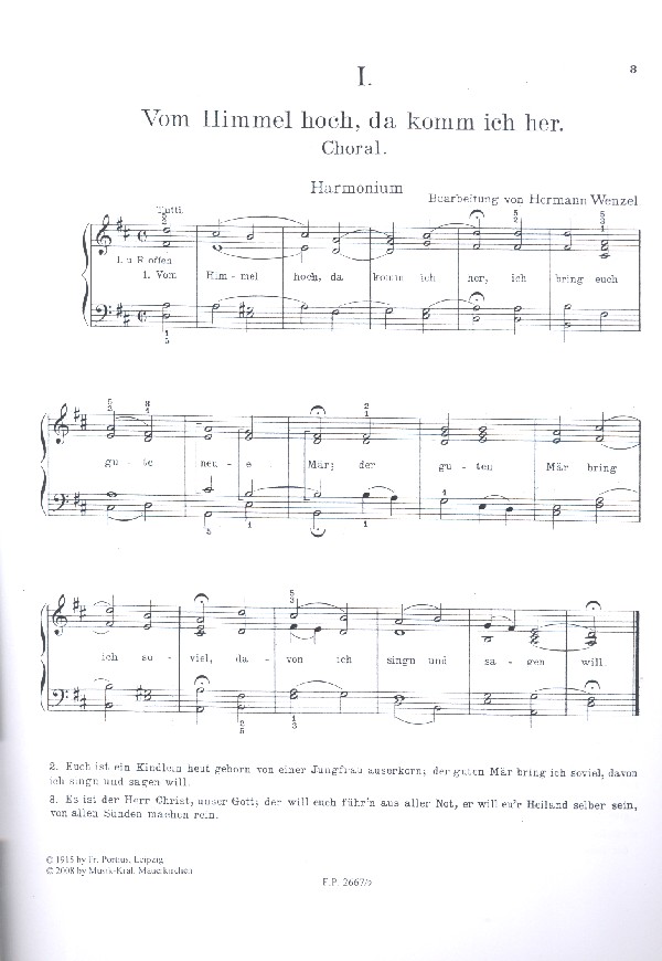 3 Choräle zur Weihnachtszeit