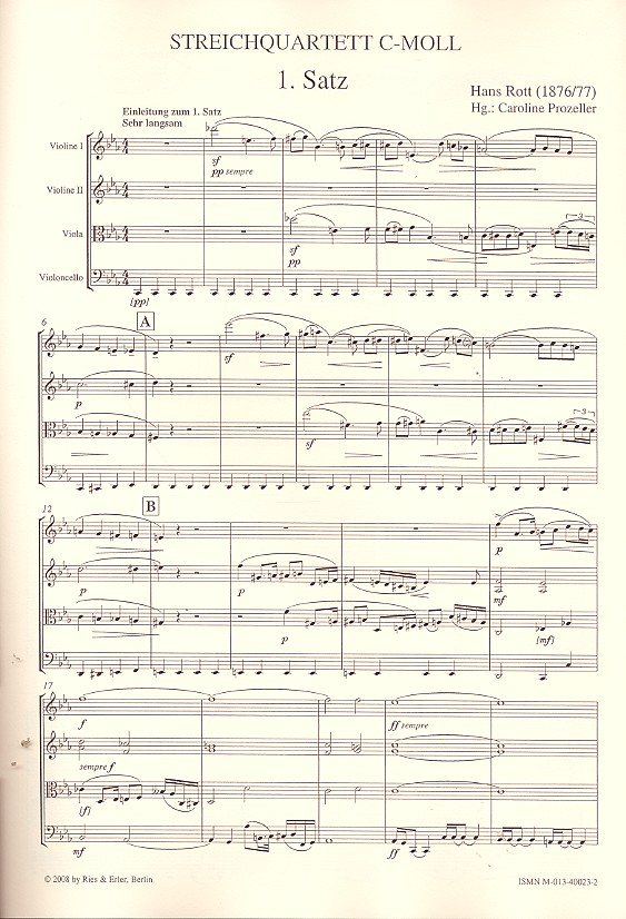 Streichquartett c-Moll