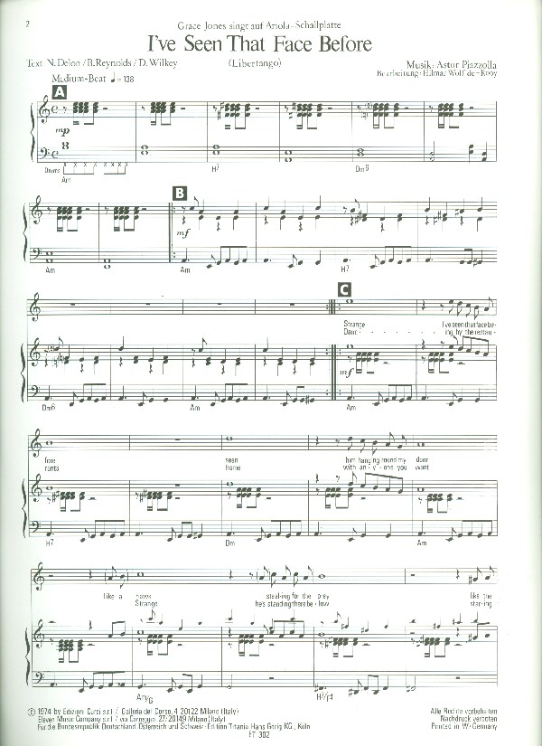 I've Seen That Face Before (Libertango)