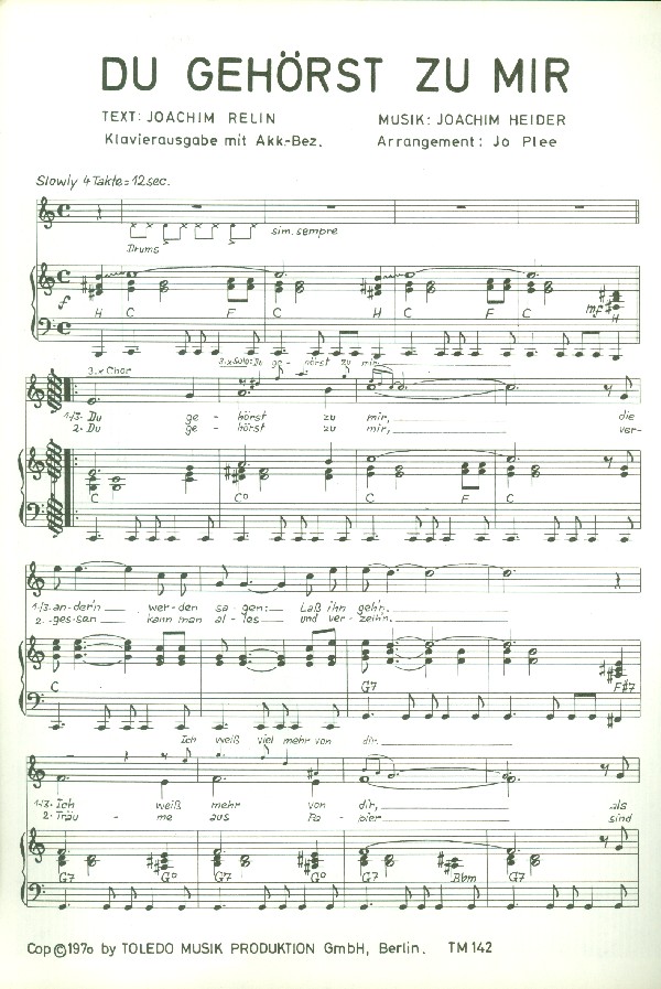 Du gehörst zu mir: Einzelausgabe