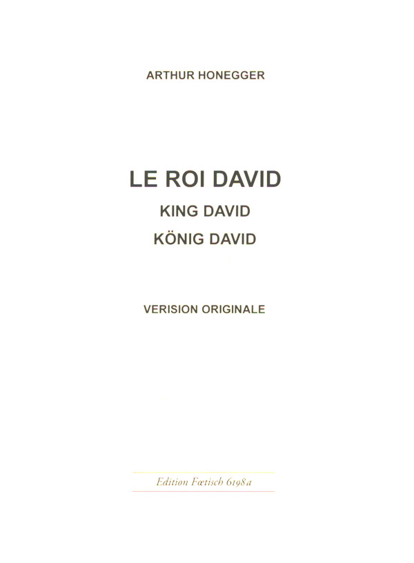 Le Roi David (version originale)