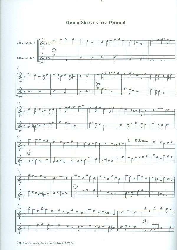 Englische Divisions - Duette