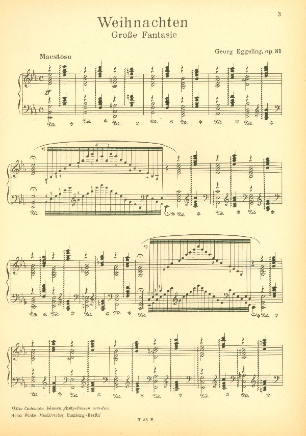 Weihnachten op.81 Große Fantasie