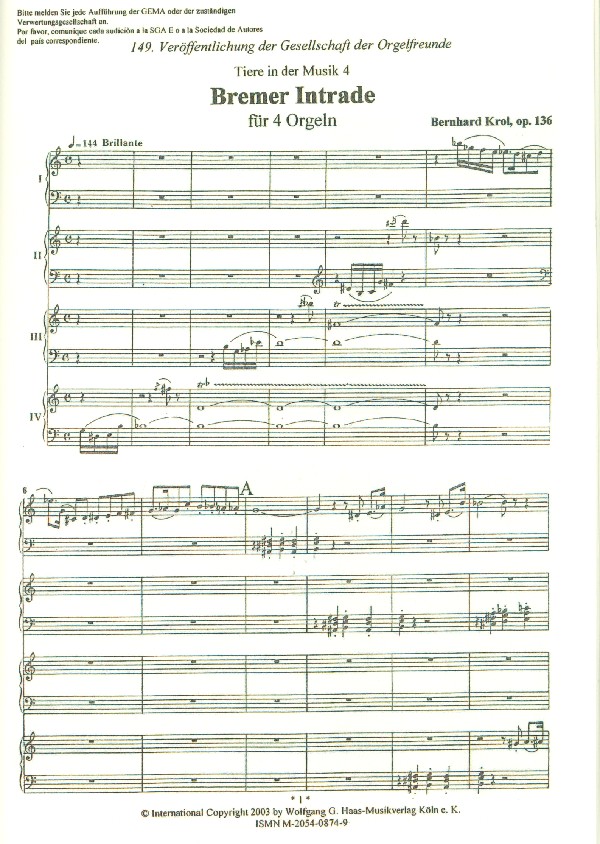Bremer Intrade op.136 für
