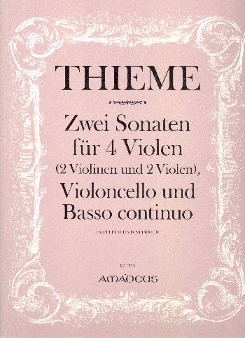 2 Sonaten für 4 Violen (2 Violinen, 2 Violen),