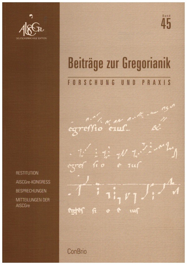 Beiträge zur Gregorianik