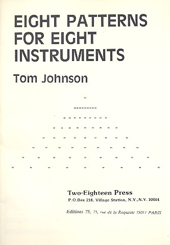 8 Patterns for 8 instruments