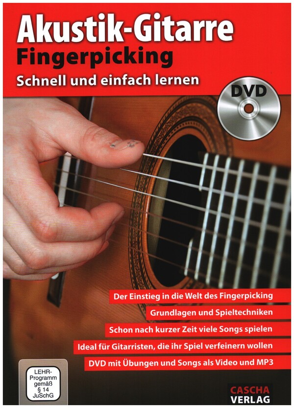 Akustik Gitarre - Fingerpicking schnell und einfach lernen (+DVD)