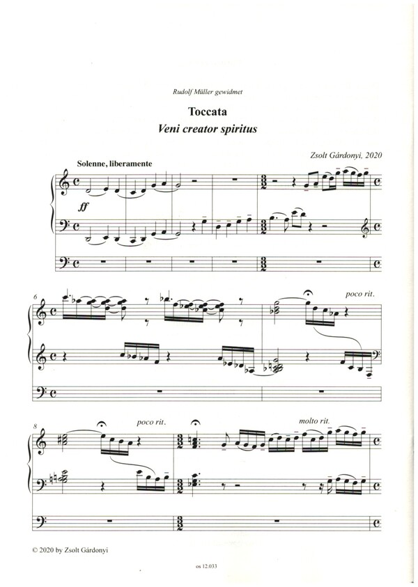 Toccata - Veni creator spiritus