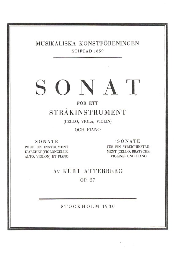 Sonata in b minor op.27