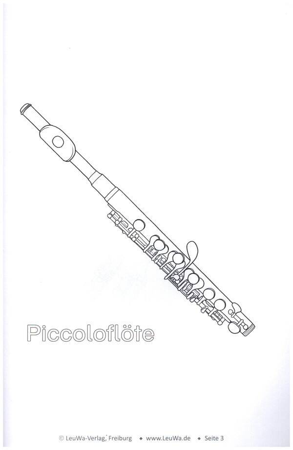 Musikinstrumente Malbuch