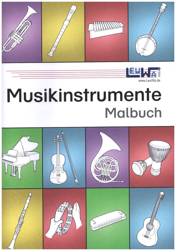 Musikinstrumente Malbuch