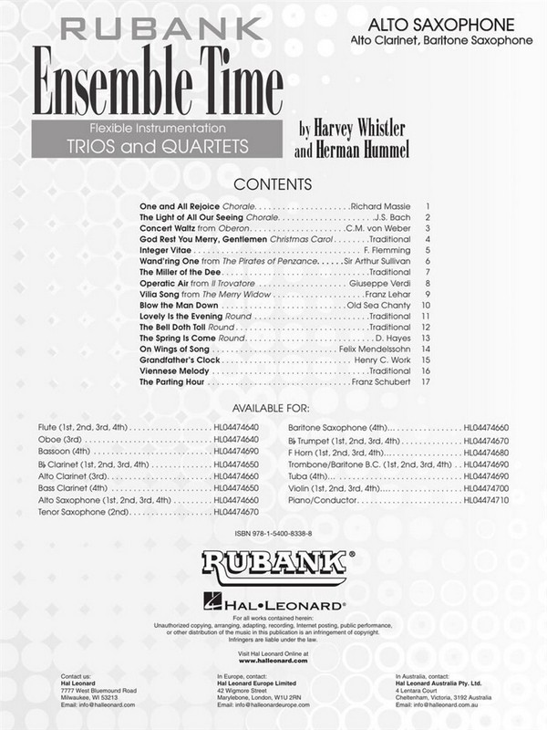 Ensemble Time für Blasorchester