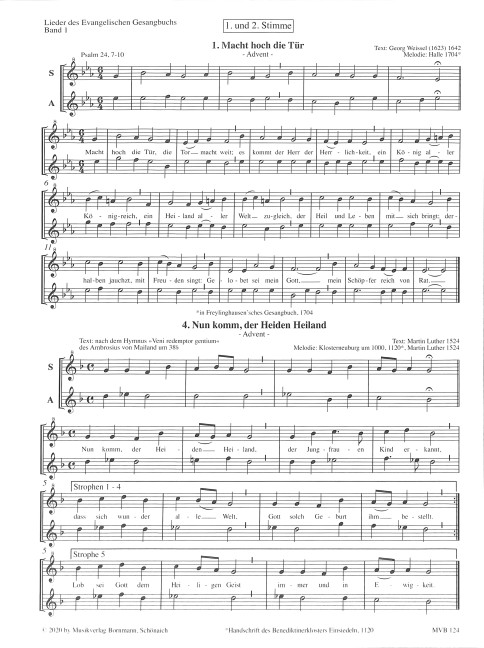 Lieder des Evangelischen Gesangbuchs Band 1