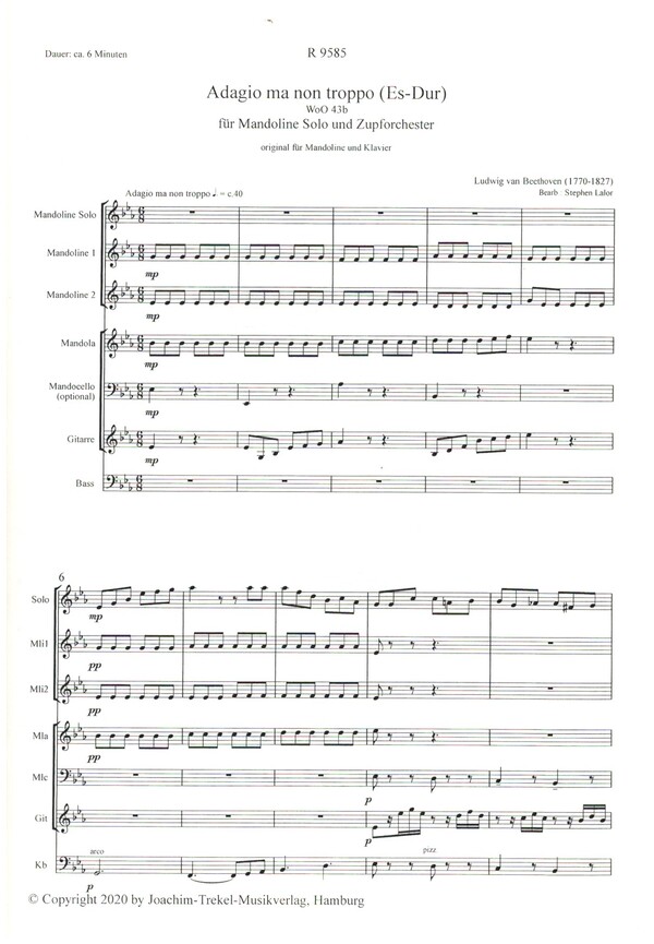 Adagio ma non troppo Es-Dur WoO43b