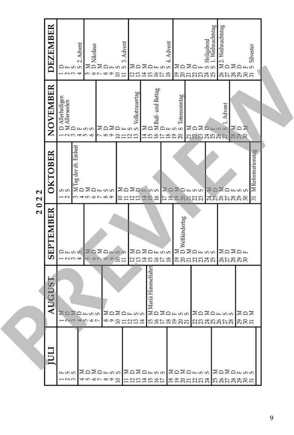 Tonkünstlerkalender Classic 2021