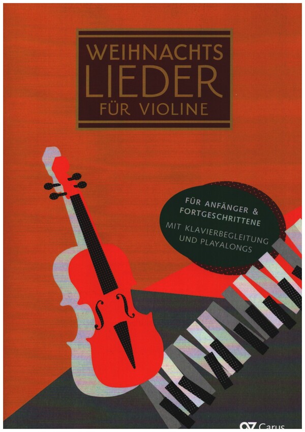 Weihnachtslieder für Violine (+Online Audio)