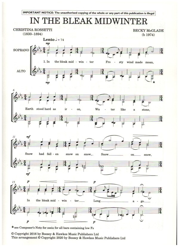 In the bleak midwinter