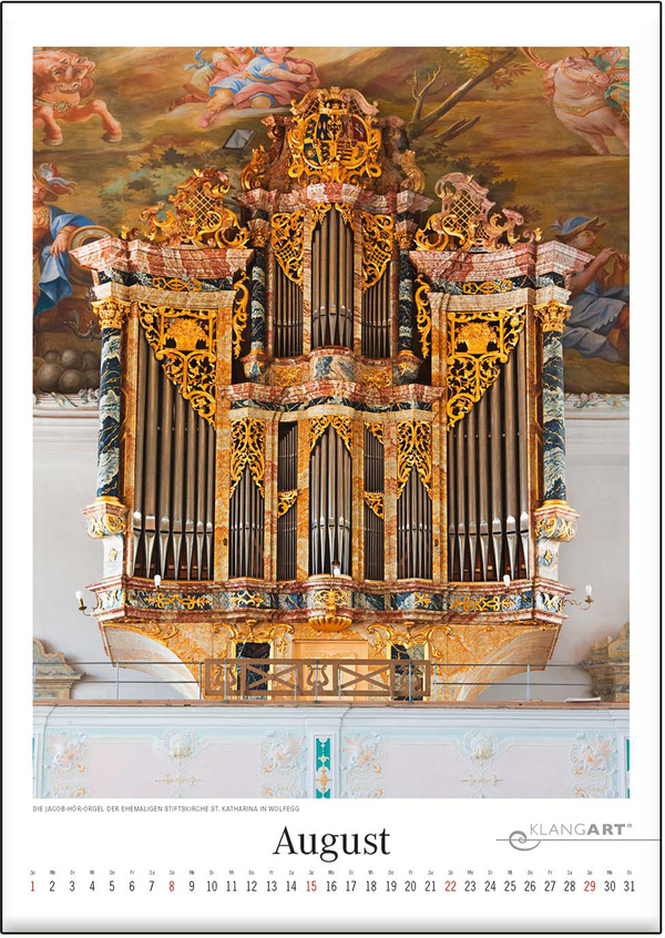 Kalender Die schönsten Orgeln 2021 (+CD)