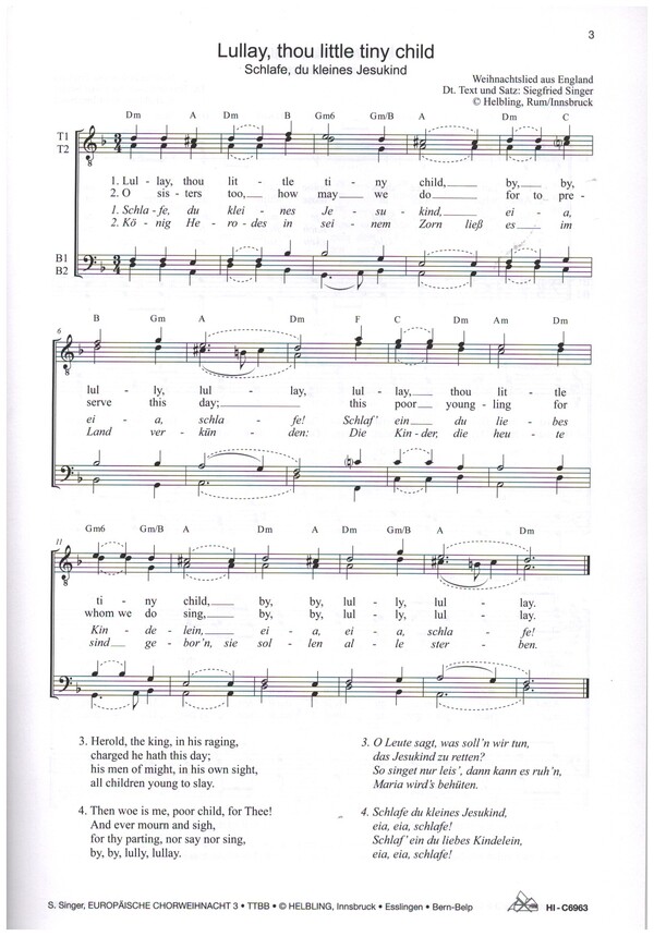 Europäische Chorweihnacht Band 3