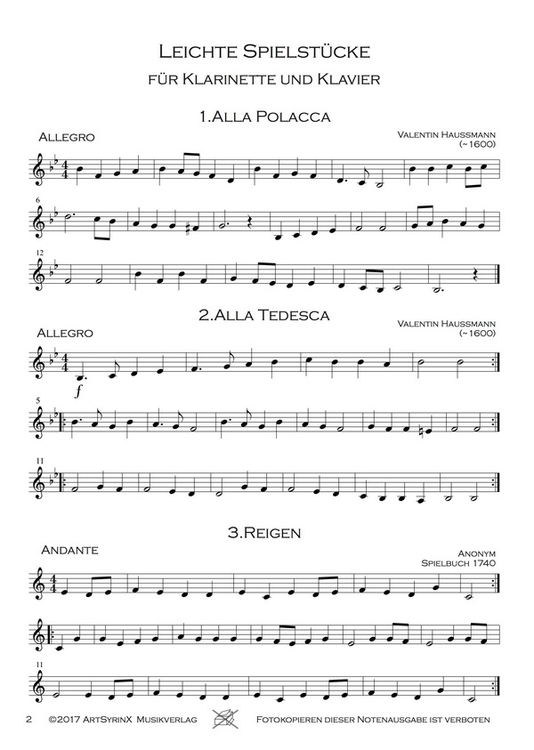 Leichte Spielstücke