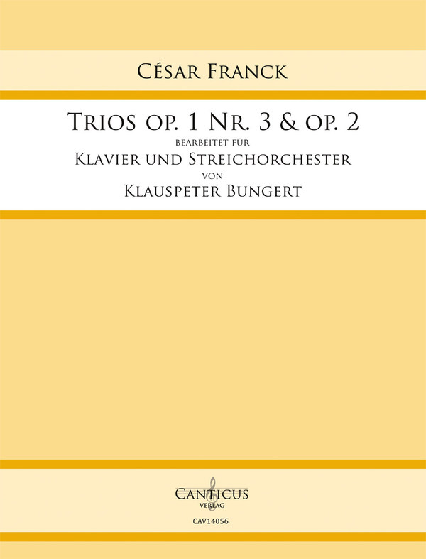 Trio op.1 Nr.3 und op.2