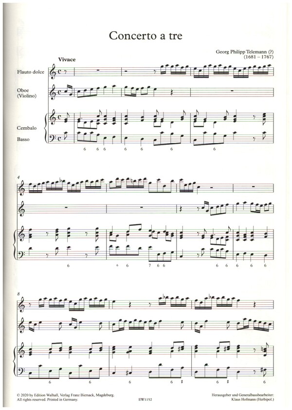 Concerto a tre C-Dur