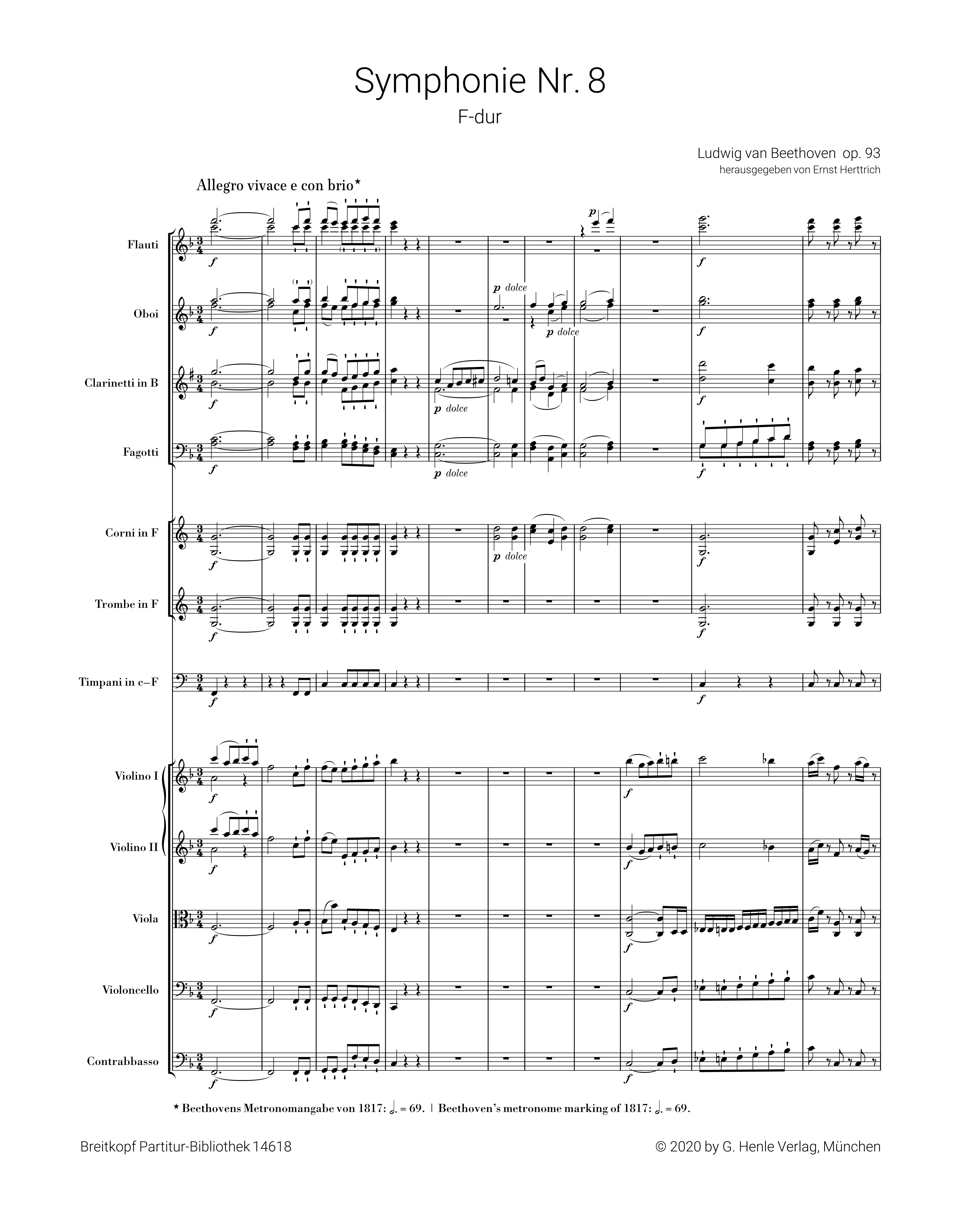 Sinfonie F-Dur Nr.8 op.93